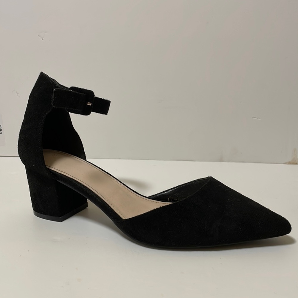 Black  pumps ankle strap shoes 7,5